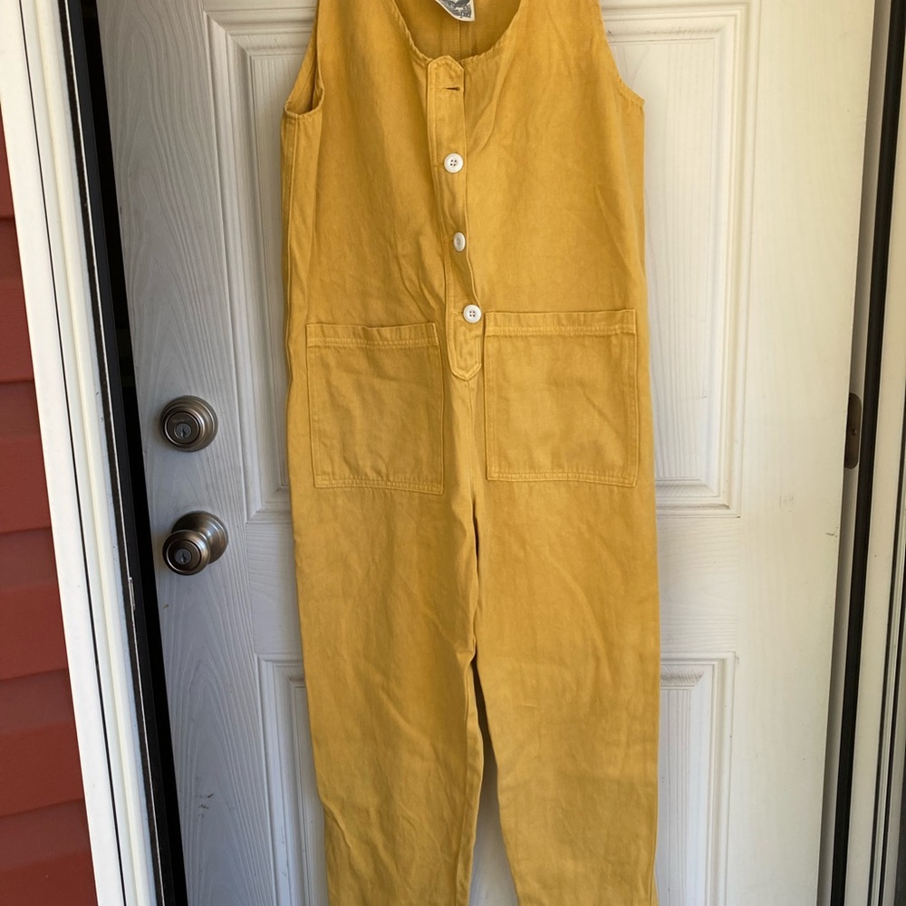 Jungmaven saffron/honey colored Sleeveless Jumpsuit